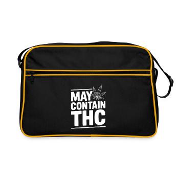 Peut contenir du THC - Sac Retro - noir/or - Devant