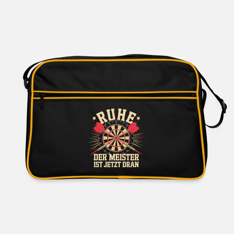 Rest The Champion's Turn Now Dartboard Retro Bag