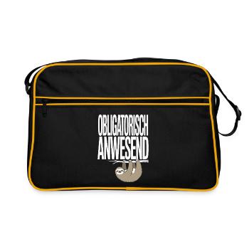 Bureau de réunion obligatoire du Sloth Sloth Telco - Sac Retro - noir/or - Devant