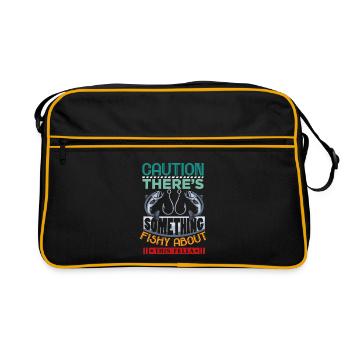 Pêcheurs Pêcheurs Pêcheurs Pêcheurs Pêcheurs Sportifs - Sac Retro - noir/or - Devant