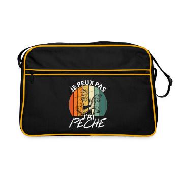 I can't I sinned - Retro Bag - black/gold - Front