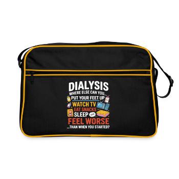 Dialysis Everyday Life: Feet Up TV Snacks - Retro Bag - black/gold - Front