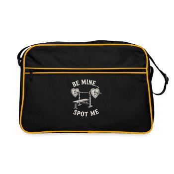 Sois à moi, montre-moi, un entraînement amusant pour la Saint-Valentin - Sac Retro - noir/or - Devant