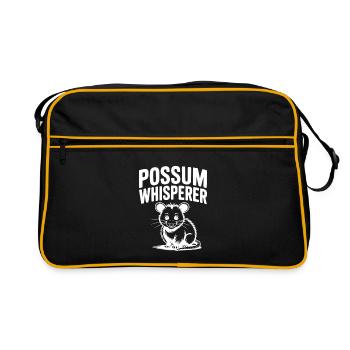 Le Chuchoteur d’Opossum - Sac Retro - noir/or - Devant