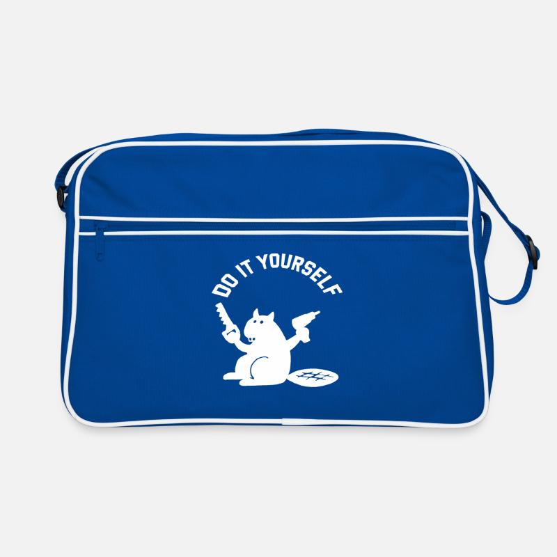 Rizinusbricolage, mach es selbst Retro Tasche