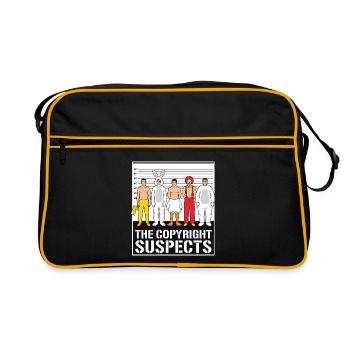 the copyright suspects - Sac Retro - noir/or - Devant