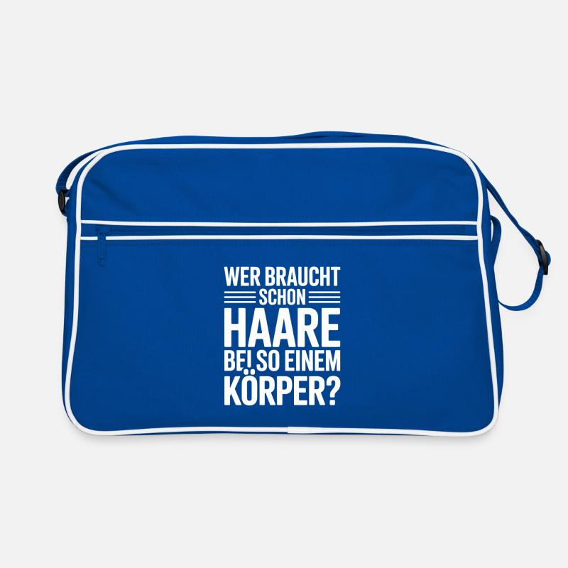 Bald Who Needs Hair Bald Bald Retro Bag