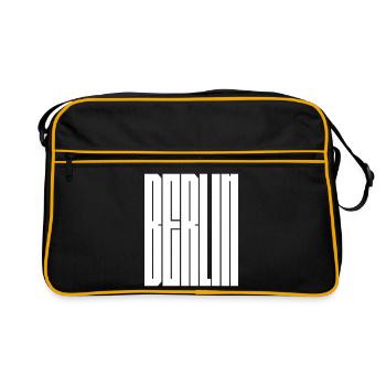 Berlin city typographic design - Retro Bag - black/gold - Front
