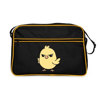 Poussin tenace jaune - Sac Retro - noir/or - Devant