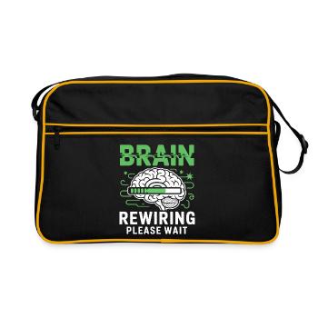 Brain Restart Please Wait - Retro Bag - black/gold - Front