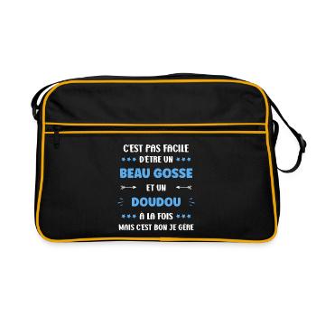 Don - Retro Tasche - Schwarz/Gold - Vorne