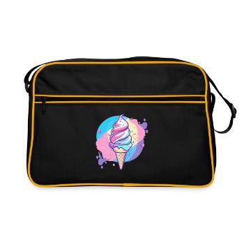 glace - Sac Retro - noir/or - Devant