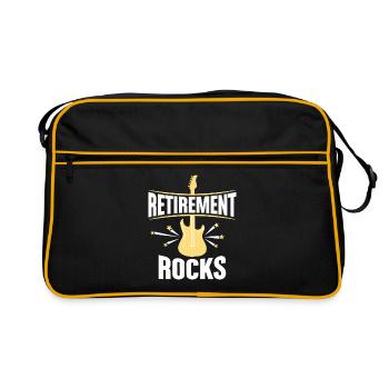 La retraite Rocks Art Tee amoureux de la guitare - Sac Retro - noir/or - Devant
