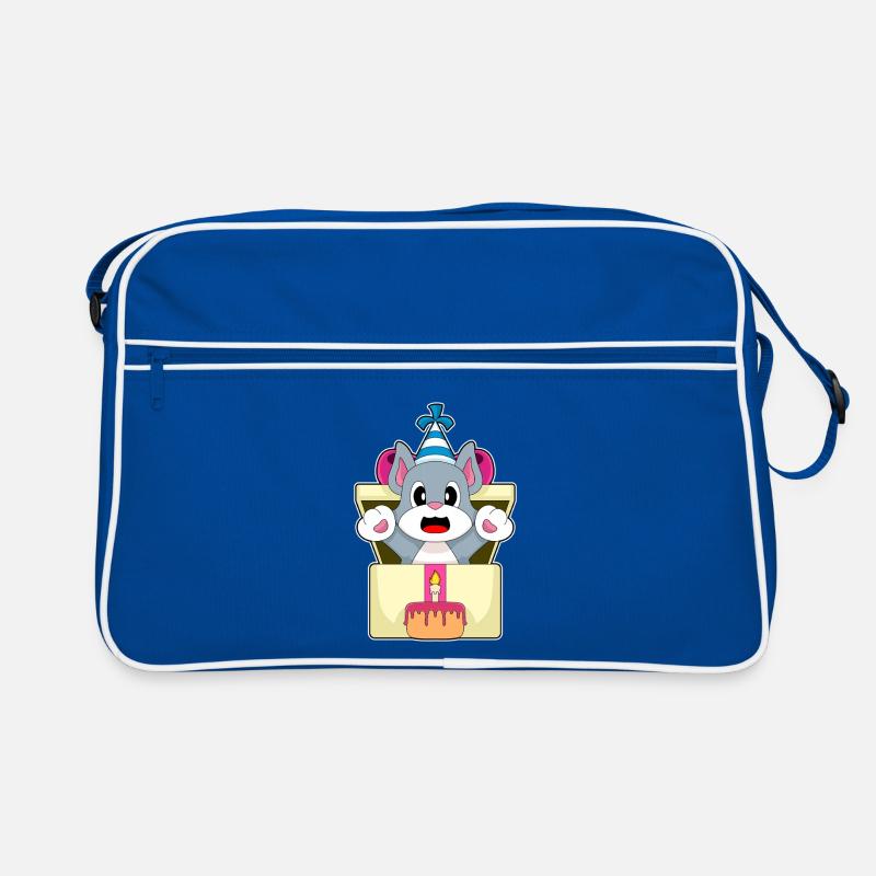 Cat Birthday Cake Retro Bag