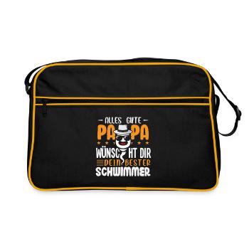 All the best dad wishes you your best swimmer - Retro Bag - black/gold - Front