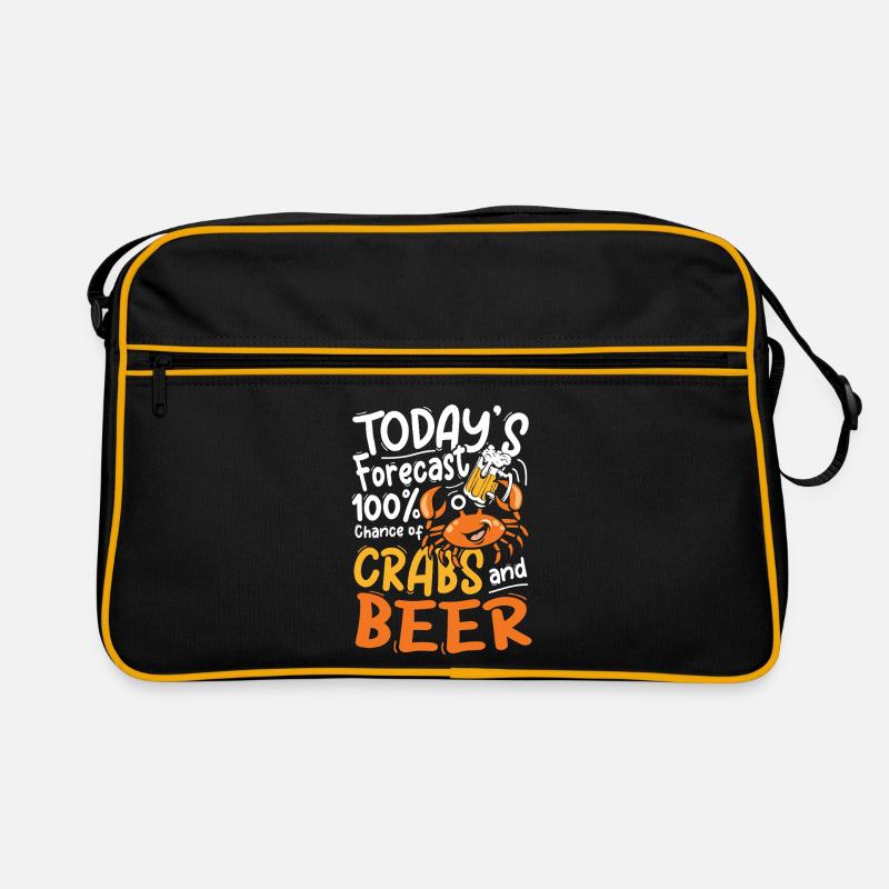 Conception de prédiction pour crabes et bières Sac Retro