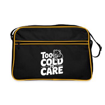 Trop froid pour s’en soucier - Sac Retro - noir/or - Devant