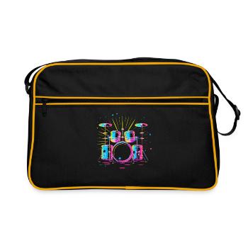 percussion - Retro Bag - black/gold - Front
