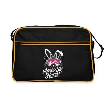 Après-ski bunny hut fun Skier ski bunny - Sac Retro - noir/or - Devant