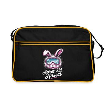 Après-ski bunny hut fun Skier ski bunny - Sac Retro - noir/or - Devant