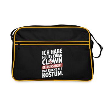 Clown Breakfast Carnival Clown Costume Replacement - Retro Bag - black/gold - Front