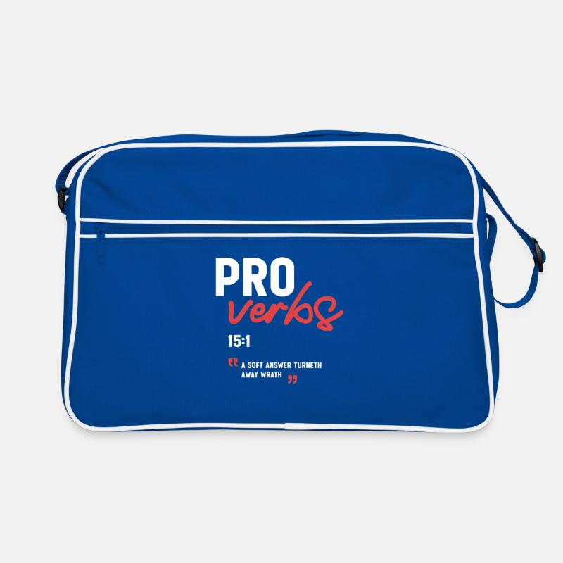 A Soft Answer Turneth Away Wrath Proverbs 15:1  Retro Bag