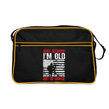 Old But Not Out Of Range - Retro Bag - black/gold - Front