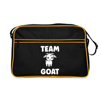 Team Goat Illustration Mignon - Sac Retro - noir/or - Devant