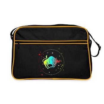 Horoscope astrologique du Taureau : signe du zodiaque - Sac Retro - noir/or - Devant