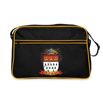 Cologne Alaaf Coat of Arms Confetti - Retro Bag - black/gold - Front