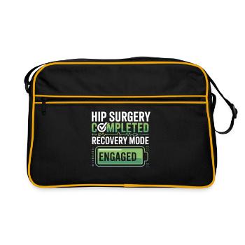 Hip Surgery Recovery Mode Active - Retro Bag - black/gold - Front