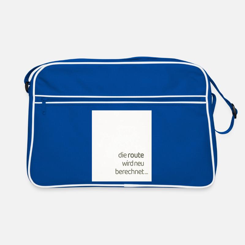 Die Route Wird Neu Berechnet – Modernes Statement Retro Tasche