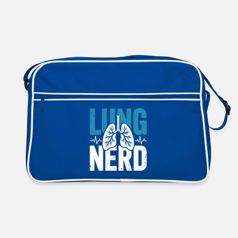 Lungs Nerd Graphic Retro Bag