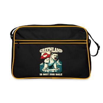 Le Groenland n’est pas à vendre - Sac Retro - noir/or - Devant