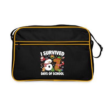 67 Days Of School Meme Survived Funny Trend - Retro Bag - black/gold - Front