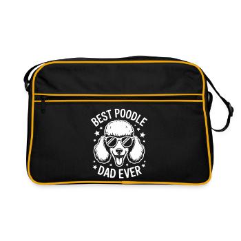 Paroles de caniche Caniche Cadeau drôle de caniche - Sac Retro - noir/or - Devant