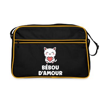 Heart Kitten Bebou of Love - Retro Bag - black/gold - Front