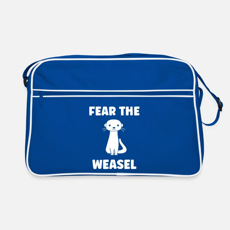 Fürchte das Wiesel Retro Tasche