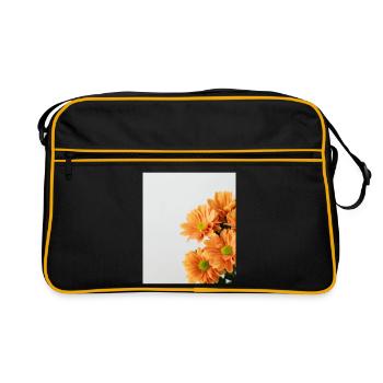 Marguerite Orange Floral - Sac Retro - noir/or - Devant