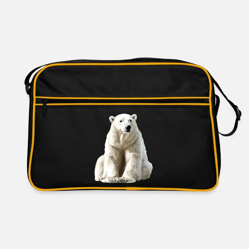 Ours polaire à la lumière de la glace Sac Retro