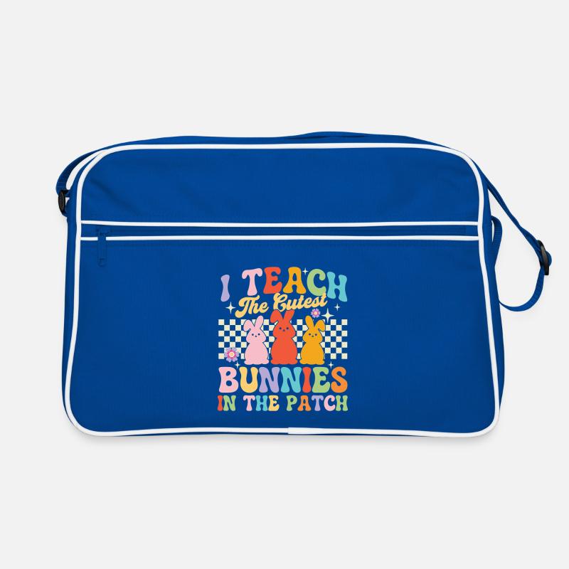 Enseignant de Pâques du patch Teach Bunnies Sac Retro