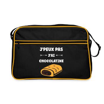 chocolatine - Sac Retro - noir/or - Devant