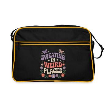Sweating Sayings Funny Sweating Gift - Retro Bag - black/gold - Front