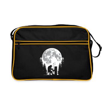 Bigfoot, pianiste - Sac Retro - noir/or - Devant