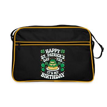 Gâteau d’anniversaire celtique - Sac Retro - noir/or - Devant