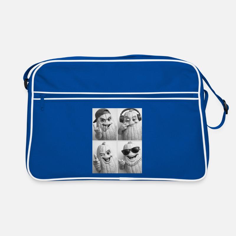 Pumpkin characters with style Retro Bag