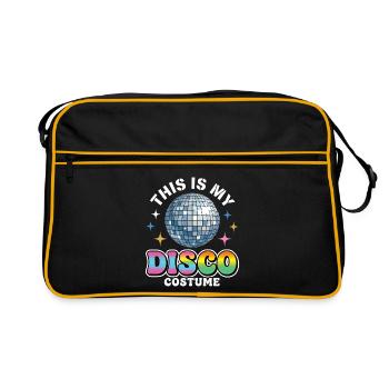 Voici mon costume disco boule disco - Sac Retro - noir/or - Devant