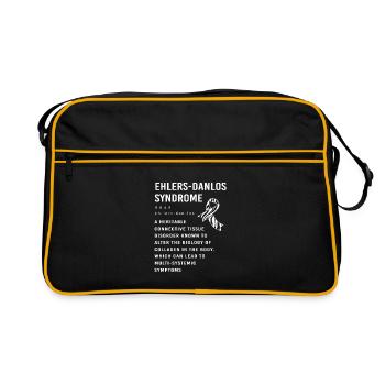 EDS HSD Ehlers-Danlos Syndrome - Retro Bag - black/gold - Front