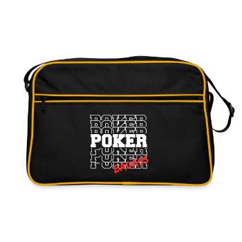 Poker Badass BLC - Sac Retro - noir/or - Devant