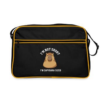 Capibara Capybara - Retro Bag - black/gold - Front